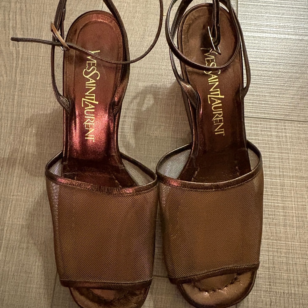 Yves Saint Laurent Brown Heels